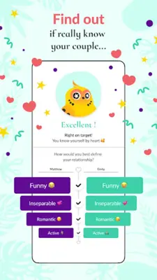 Quiz for Couples LovBirdz android App screenshot 0